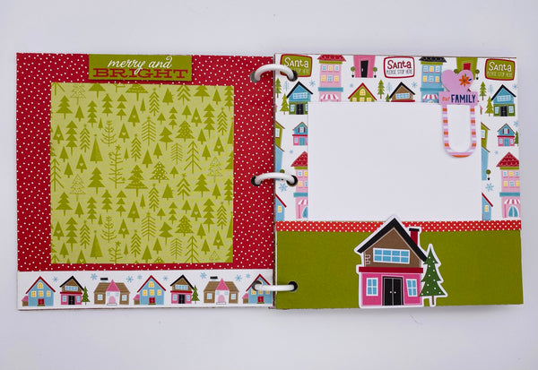 Premade Christmas Scrapbook Photo Album