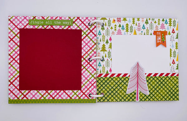 Premade Christmas Scrapbook Photo Album