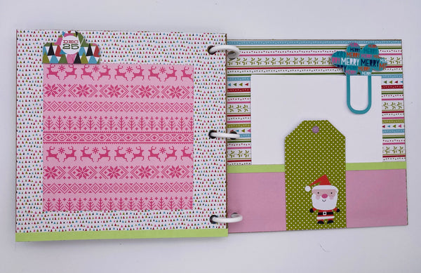 Premade Christmas Scrapbook Photo Album