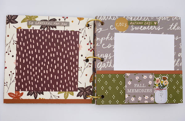 Premade Fall Scrapbook Album