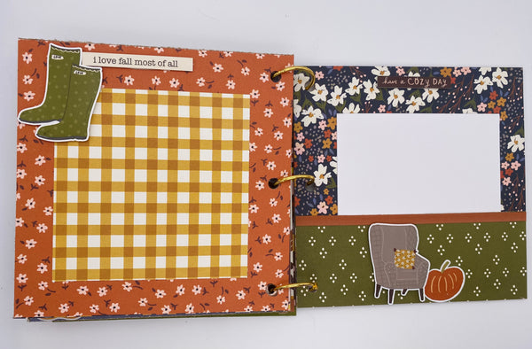 Premade Fall Scrapbook Album