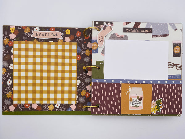 Premade Fall Scrapbook Album