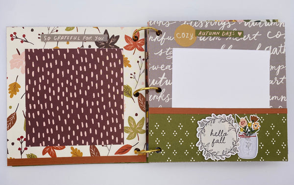 Premade Fall Scrapbook Album