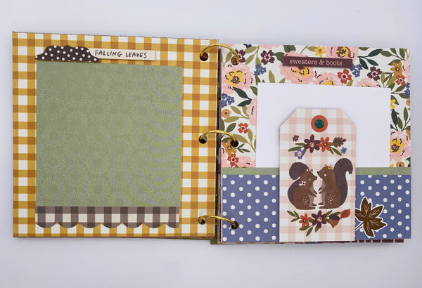 Premade Fall Scrapbook Album