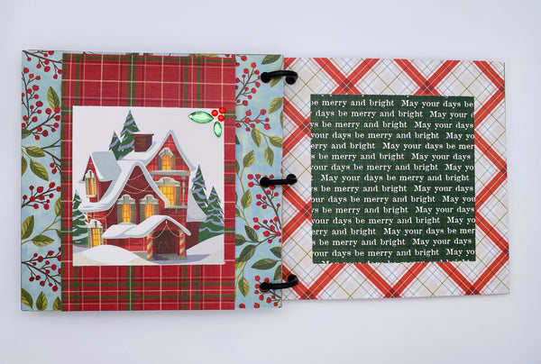 Premade Christmas Scrapbook Photo Album