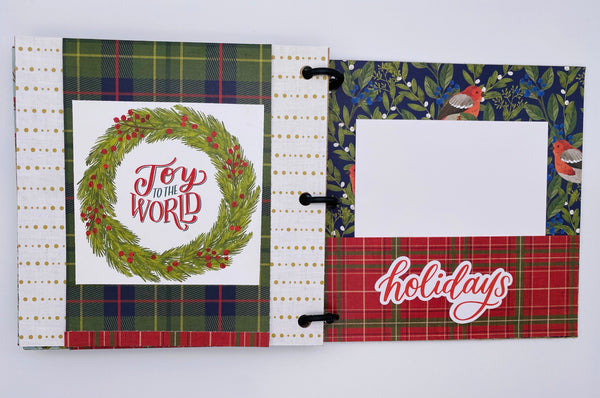 Premade Christmas Scrapbook Photo Album