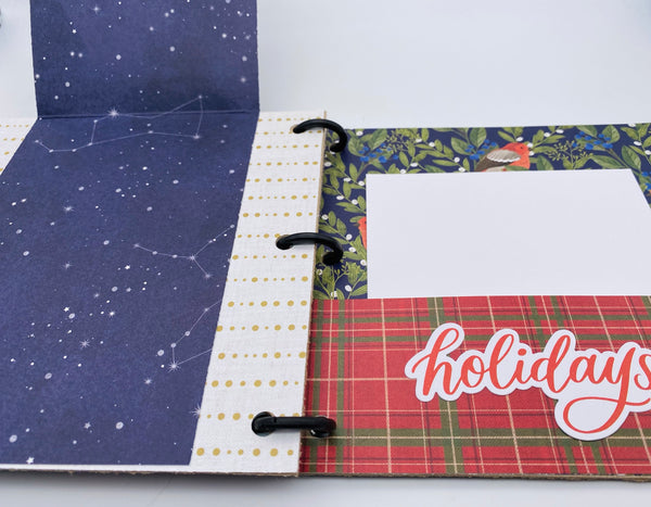 Premade Christmas Scrapbook Photo Album