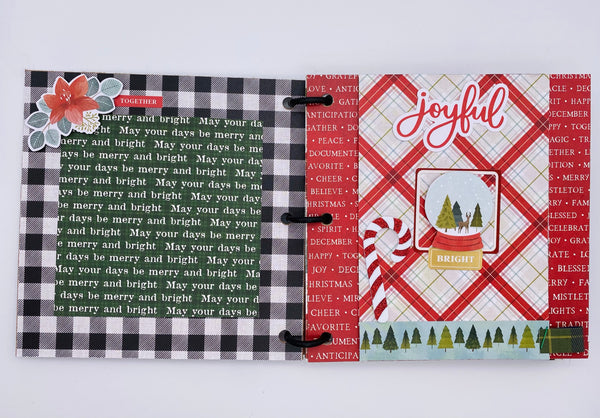 Premade Christmas Scrapbook Photo Album