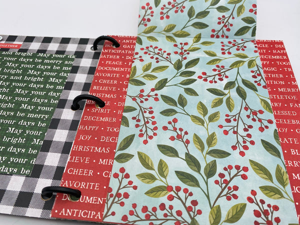 Premade Christmas Scrapbook Photo Album