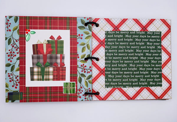 Premade Christmas Scrapbook Photo Album
