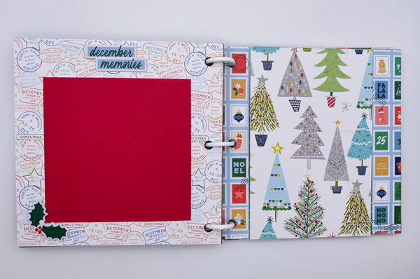 Premade Christmas Scrapbook Photo Album