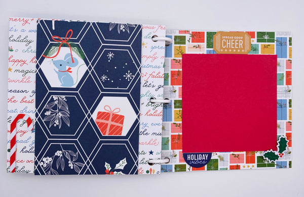 Premade Christmas Scrapbook Photo Album