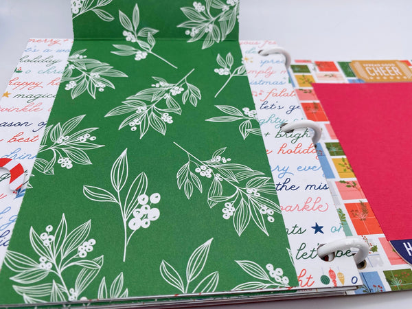 Premade Christmas Scrapbook Photo Album