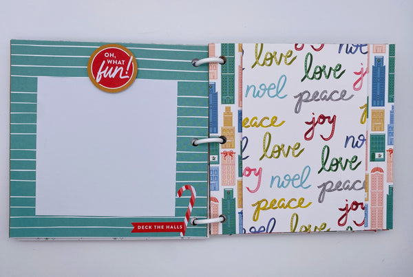 Premade Christmas Scrapbook Photo Album