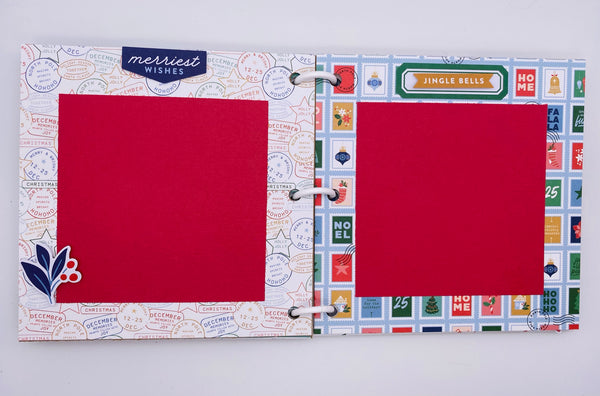 Premade Christmas Scrapbook Photo Album