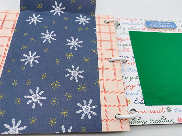 Premade Christmas Scrapbook Photo Album