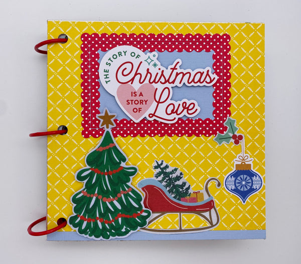 Premade Christmas Scrapbook Photo Album