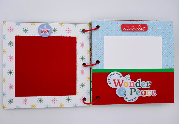 Premade Christmas Scrapbook Photo Album
