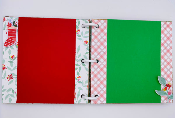 Premade Christmas Scrapbook Photo Album