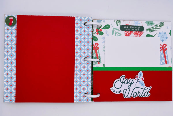 Premade Christmas Scrapbook Photo Album