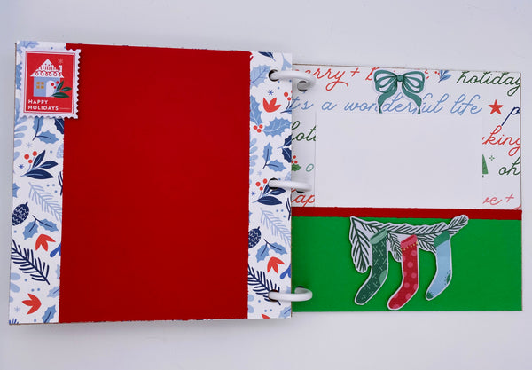 Premade Christmas Scrapbook Photo Album