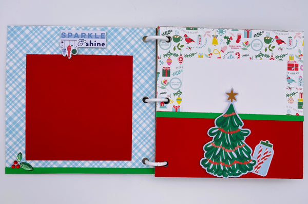 Premade Christmas Scrapbook Photo Album