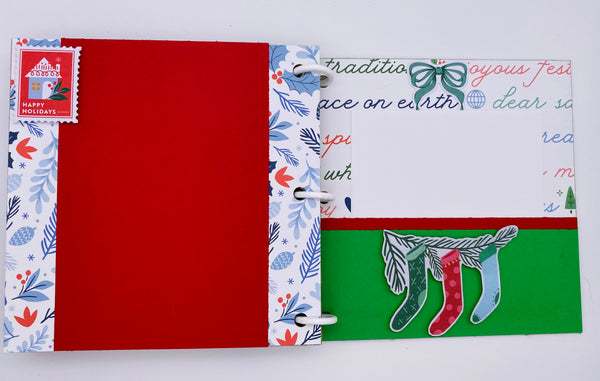 Premade Christmas Scrapbook Photo Album