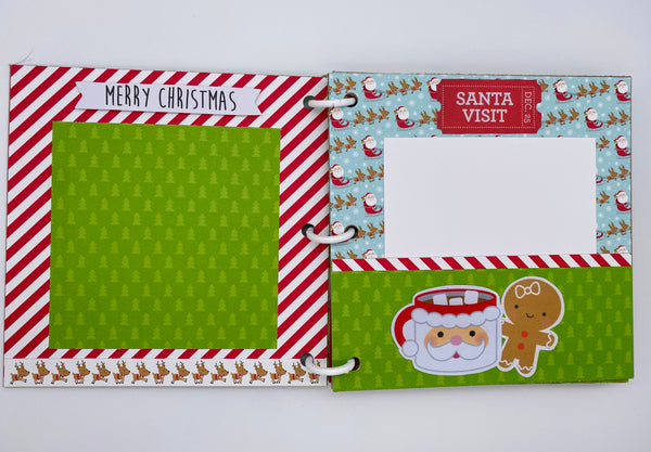 Premade Christmas Scrapbook Photo Album
