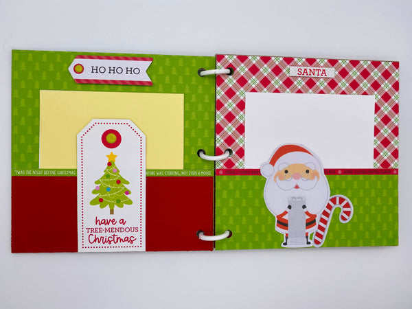 Premade Christmas Scrapbook Photo Album