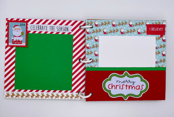 Premade Christmas Scrapbook Photo Album