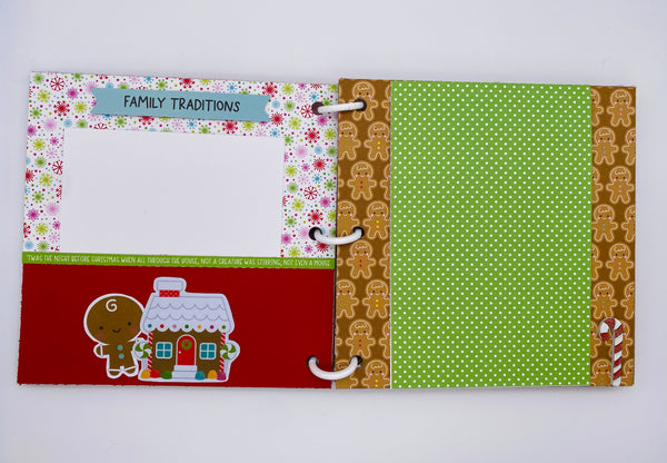 Premade Christmas Scrapbook Photo Album