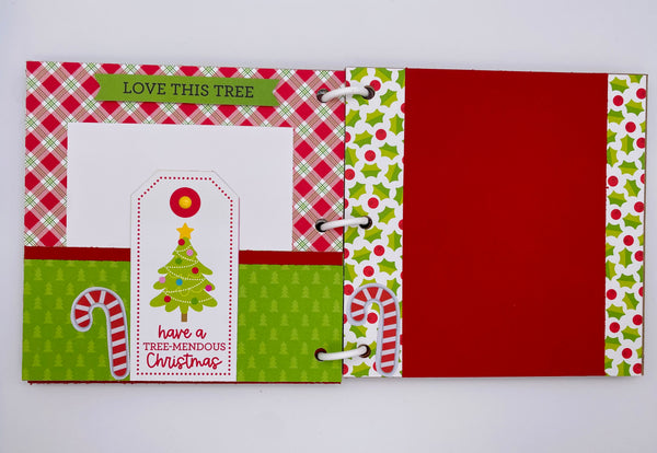 Premade Christmas Scrapbook Photo Album