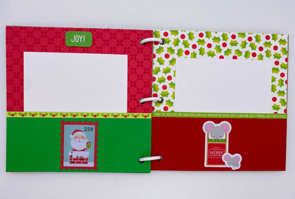Premade Christmas Scrapbook Photo Album