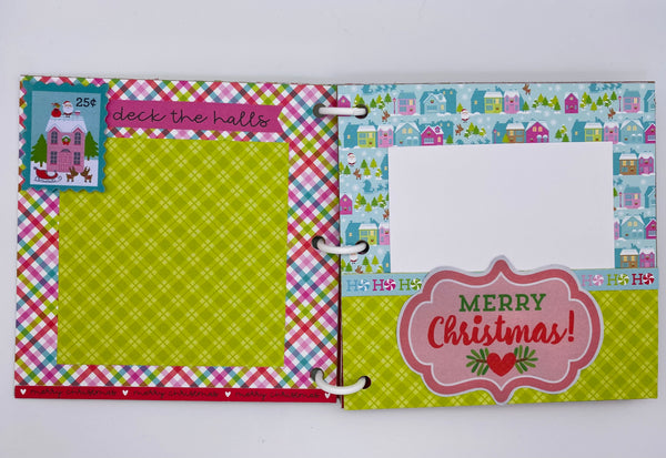Premade Christmas Scrapbook Photo Album