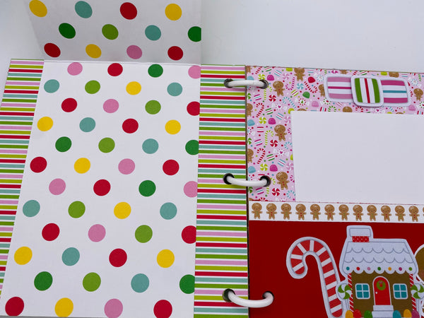 Premade Christmas Scrapbook Photo Album