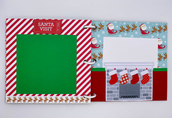 Premade Christmas Scrapbook Photo Album