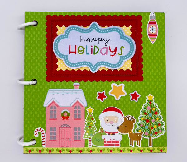Premade Christmas Scrapbook Photo Album