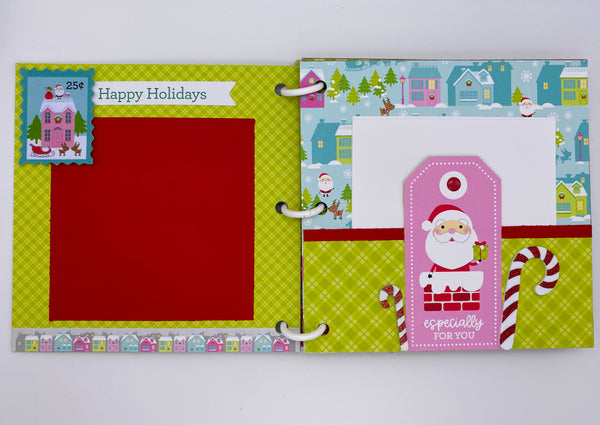 Premade Christmas Scrapbook Photo Album