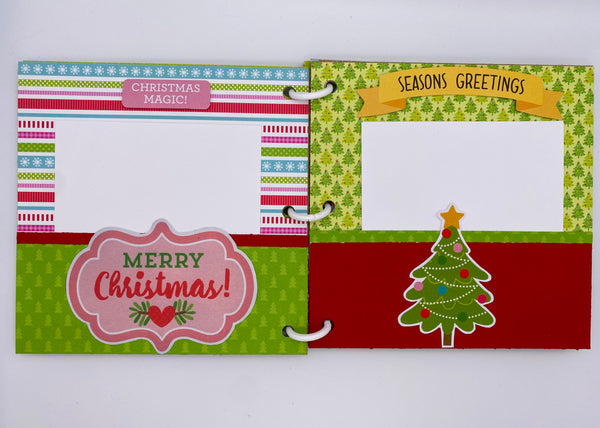 Premade Christmas Scrapbook Photo Album