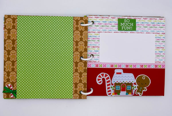 Premade Christmas Scrapbook Photo Album