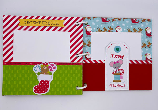 Premade Christmas Scrapbook Photo Album