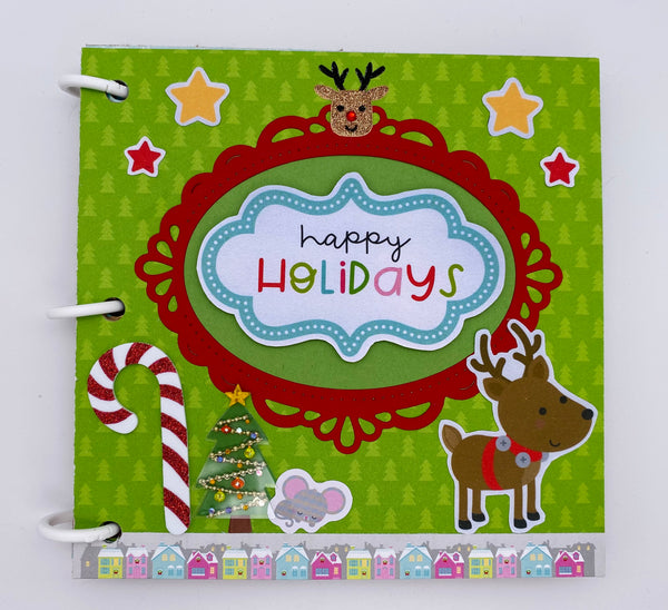 Premade Christmas Scrapbook Photo Album