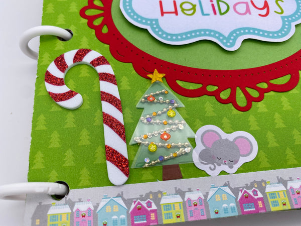 Premade Christmas Scrapbook Photo Album