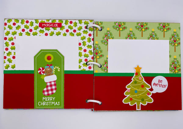 Premade Christmas Scrapbook Photo Album