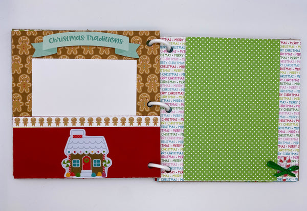 Premade Christmas Scrapbook Photo Album