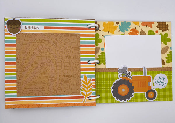 Premade Fall Scrapbook Photo Album