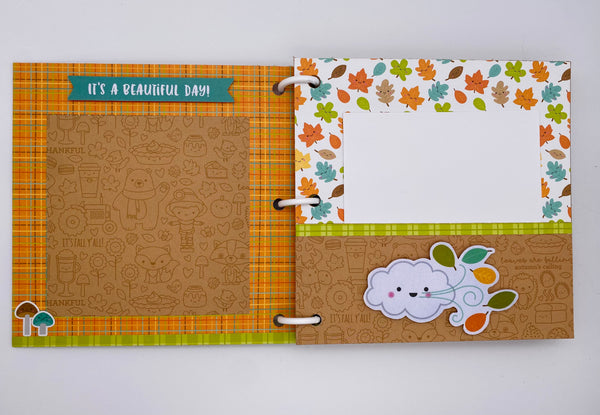 Premade Fall Scrapbook Photo Album