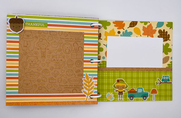 Premade Fall Scrapbook Photo Album