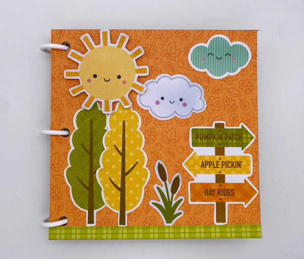 Premade Fall Scrapbook Photo Album