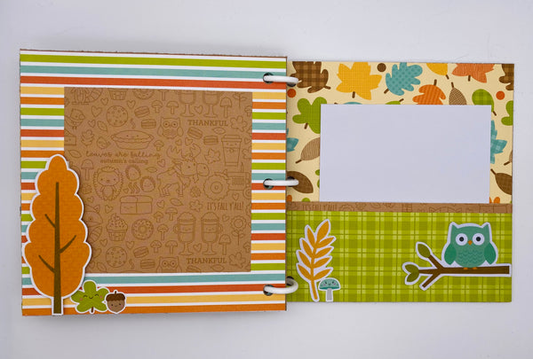 Premade Fall Scrapbook Photo Album